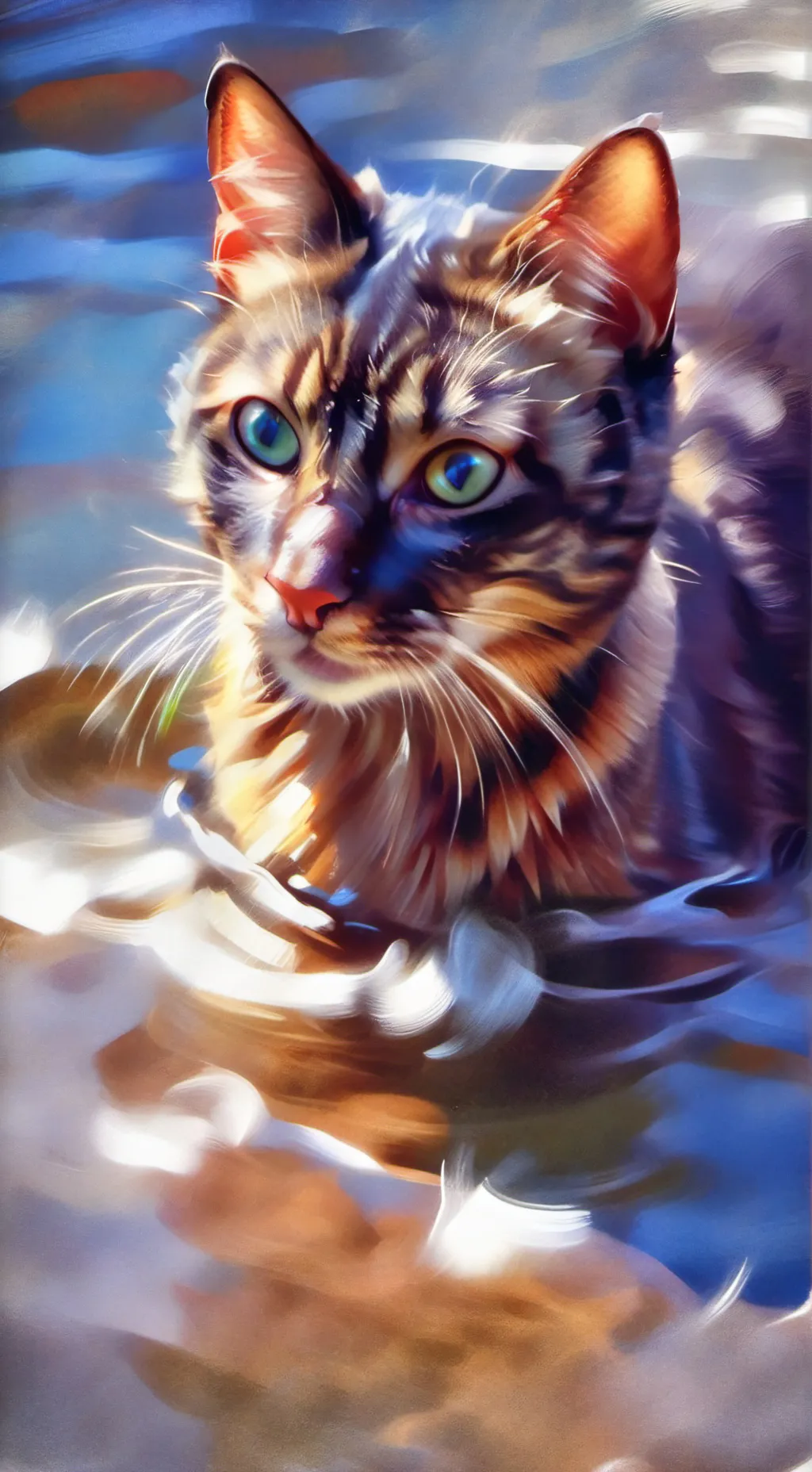 ai character: drowning  background