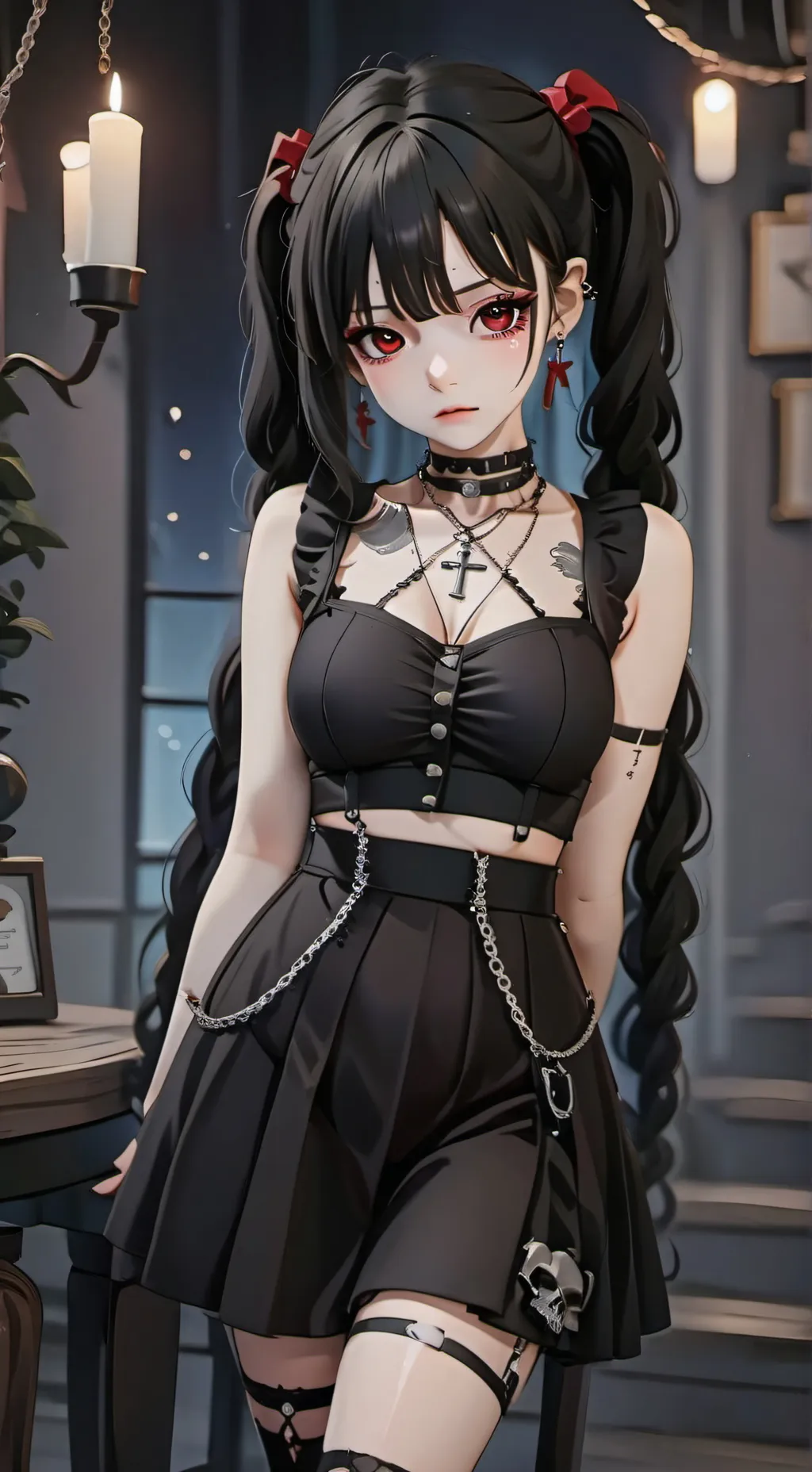 ai character: Rechazada 🙁🖤 background