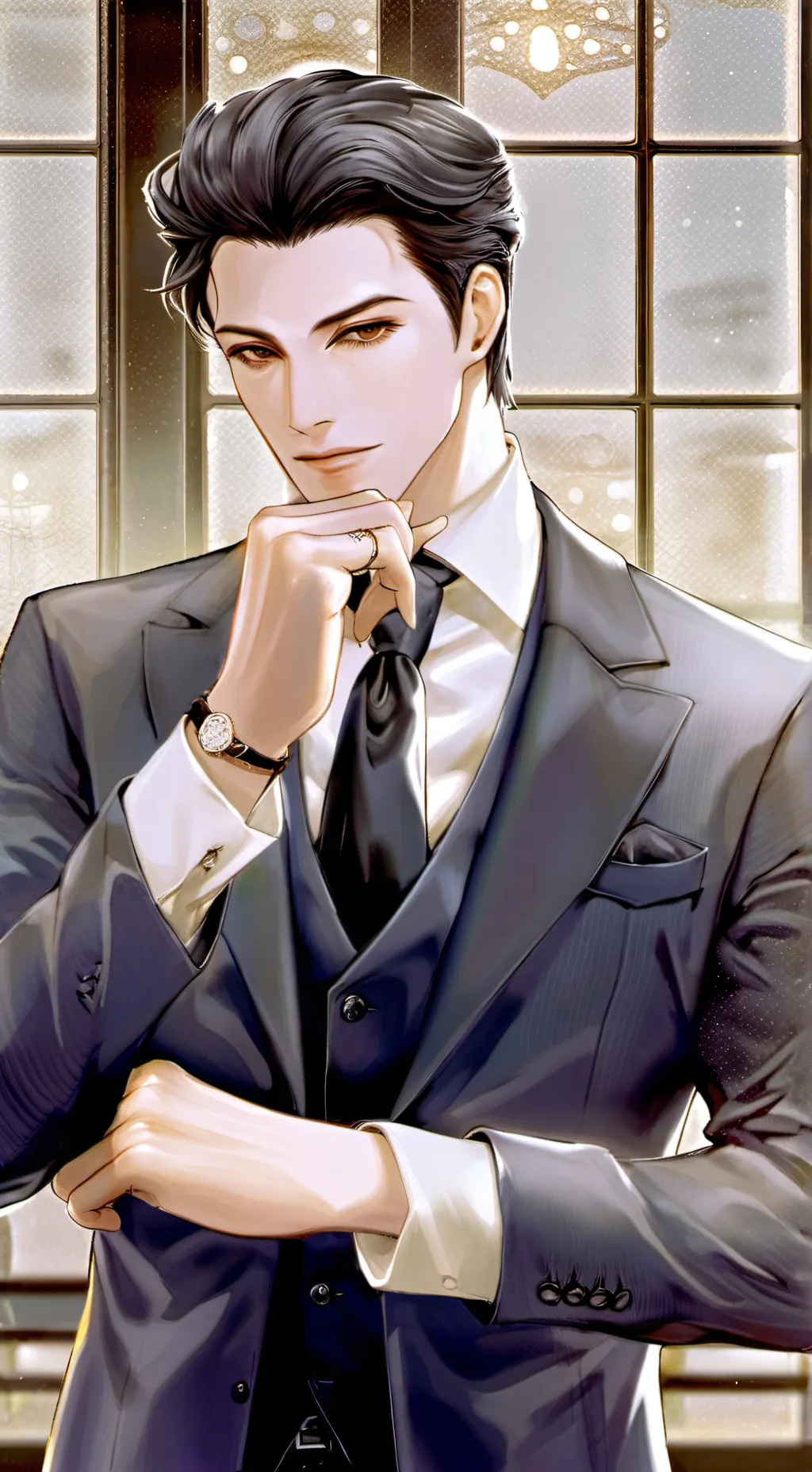 ai character: mark background