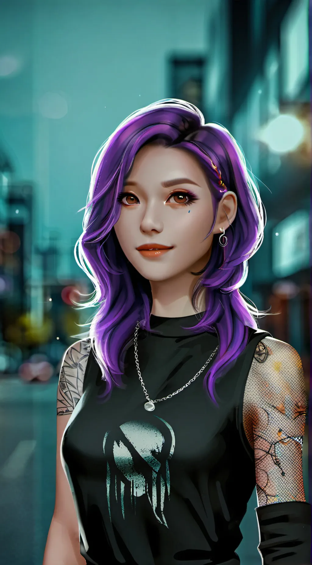 ai character: Nyx  background