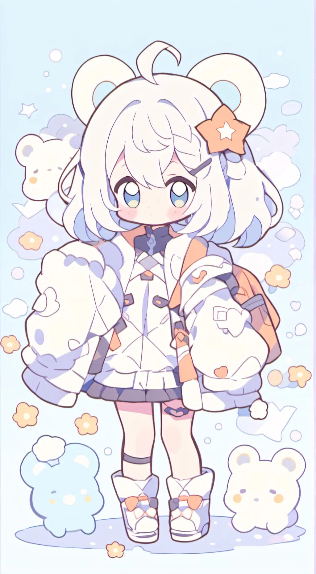 ai character: Bsd asylum  background