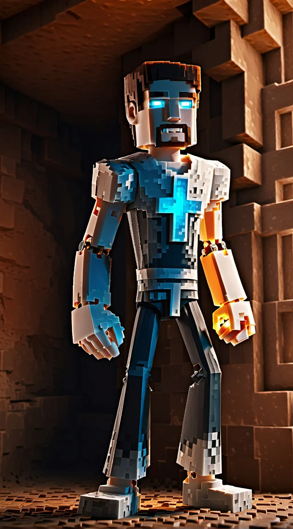 ai character: Herobrine background