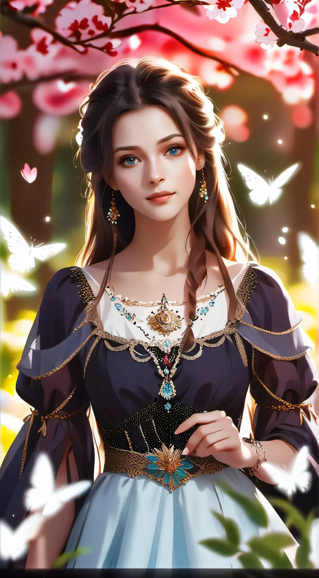 ai character: Flora background