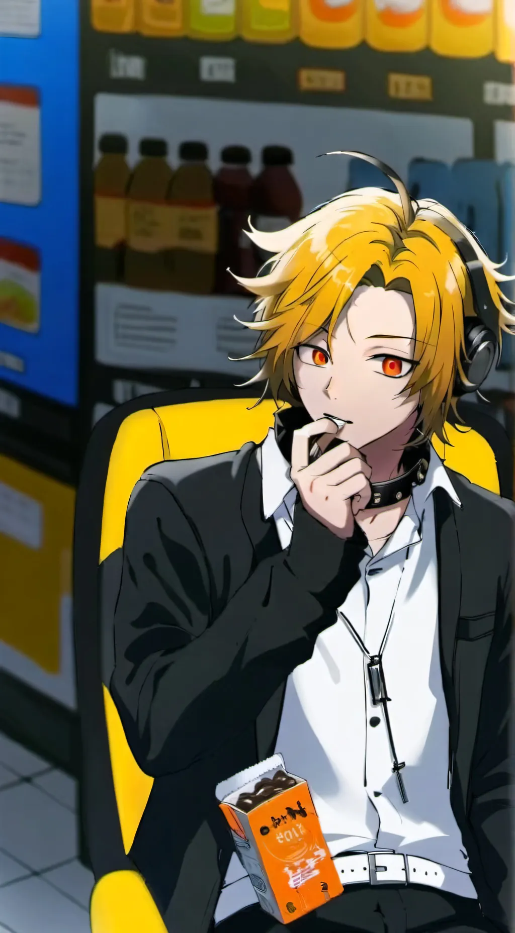 ai character: denki 💛🖤 background