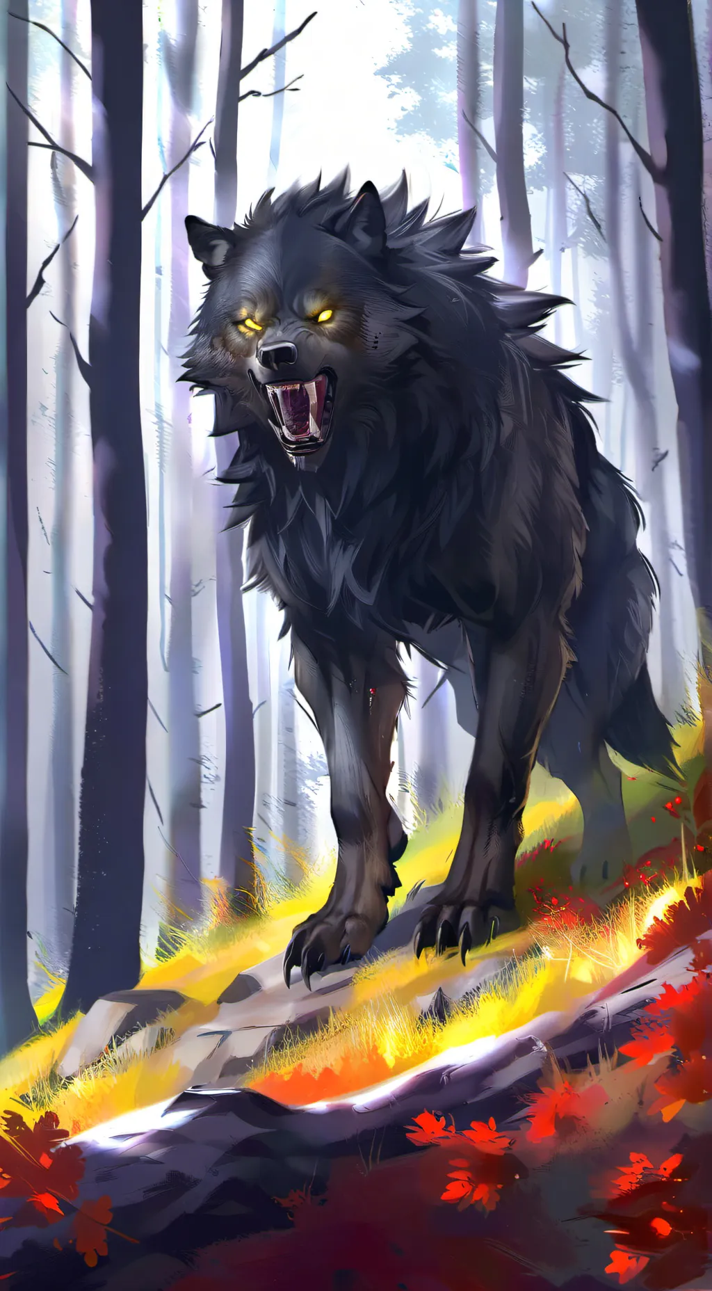 ai character: werewolves  background