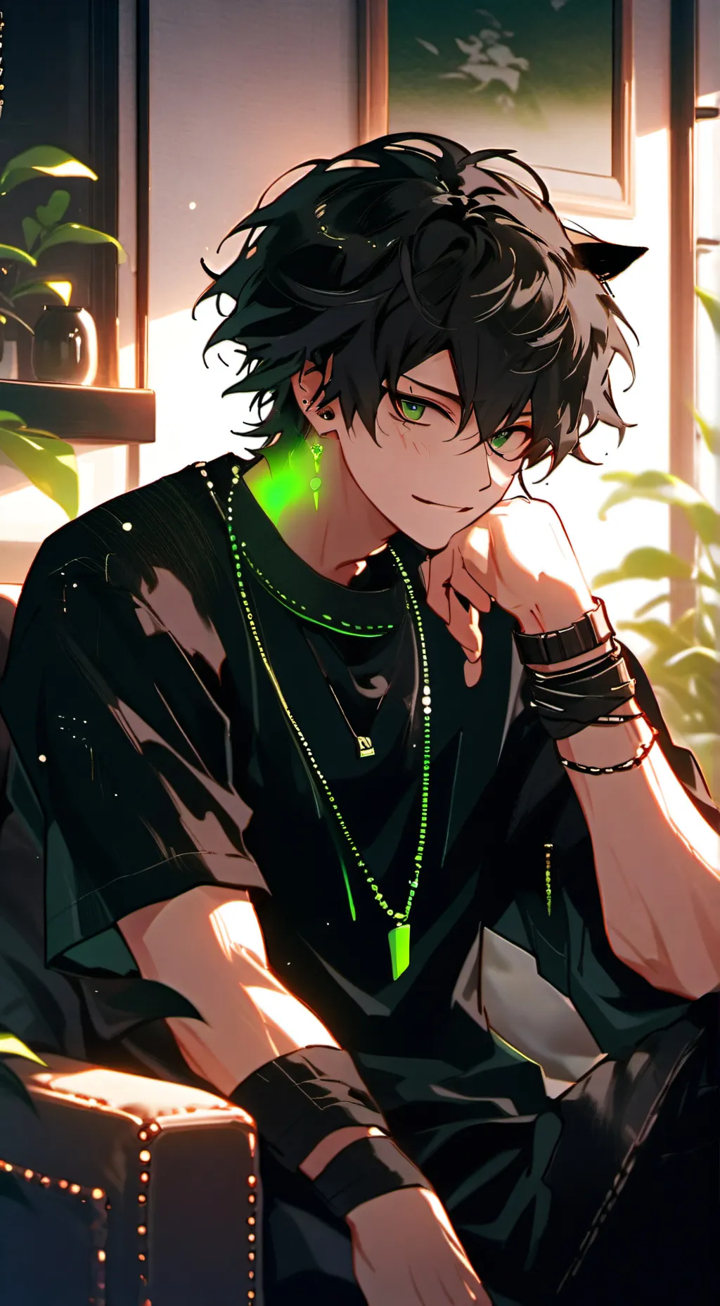 ai character: Bakugo  background