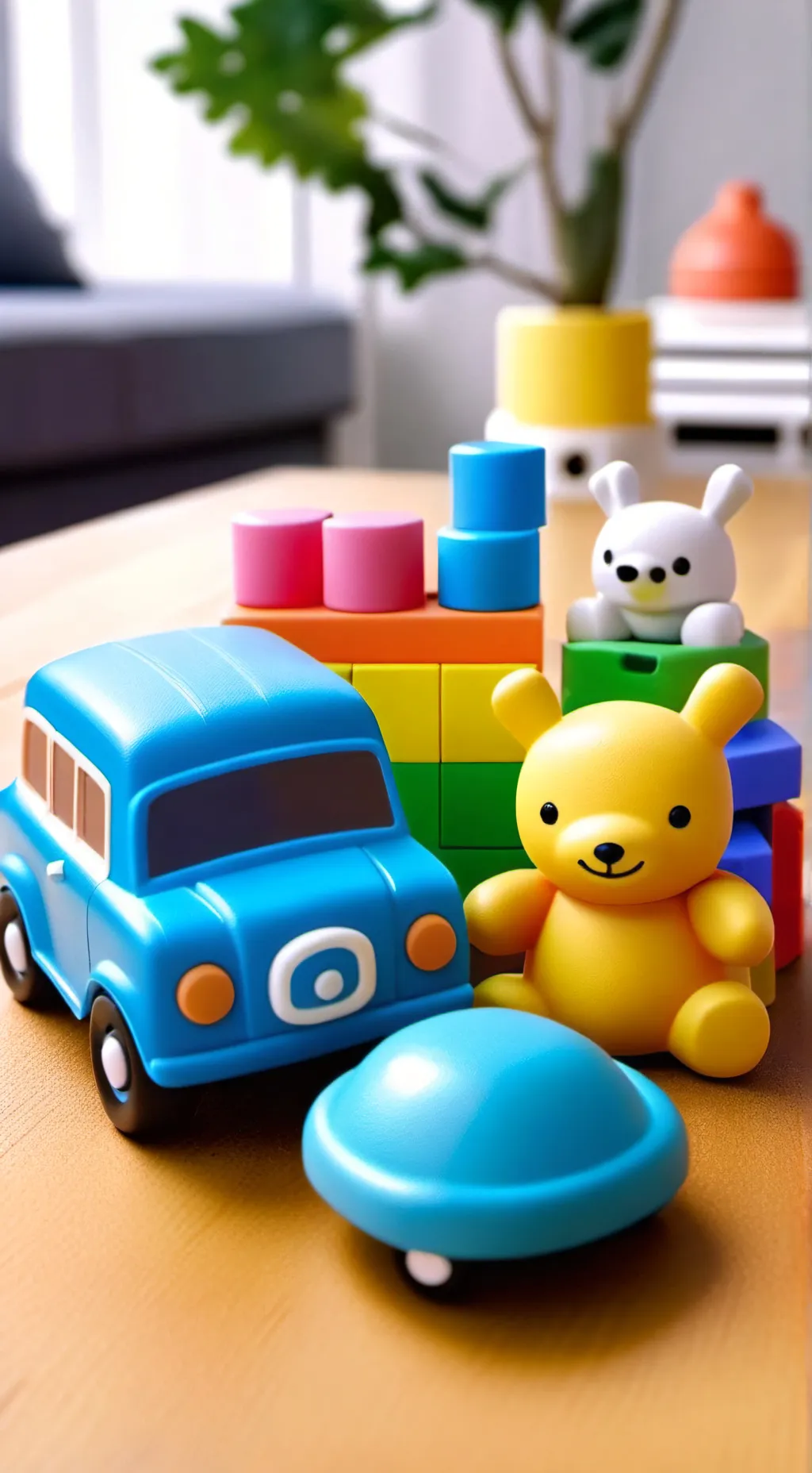 ai character: 5 toys background