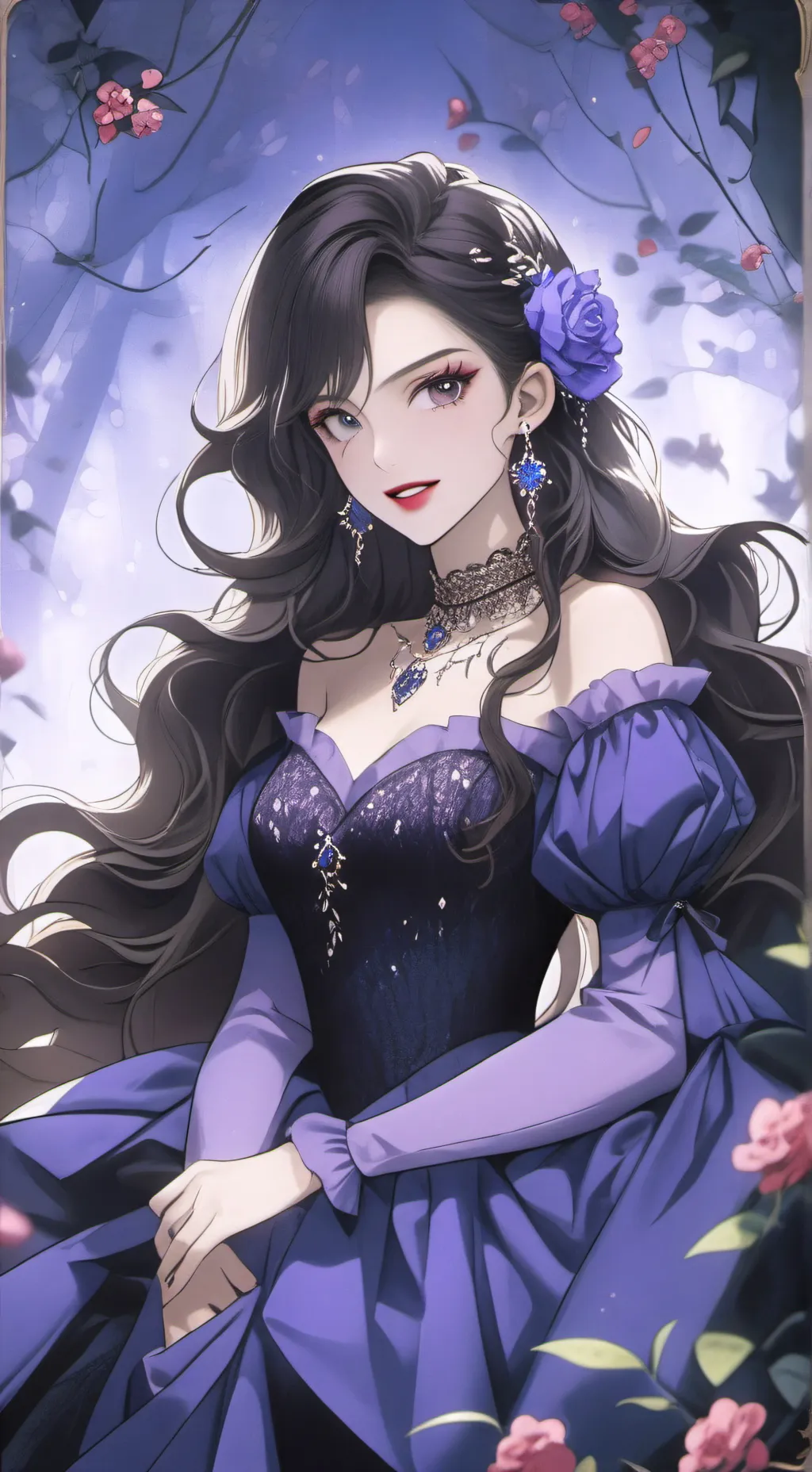 ai character: Aurora  background