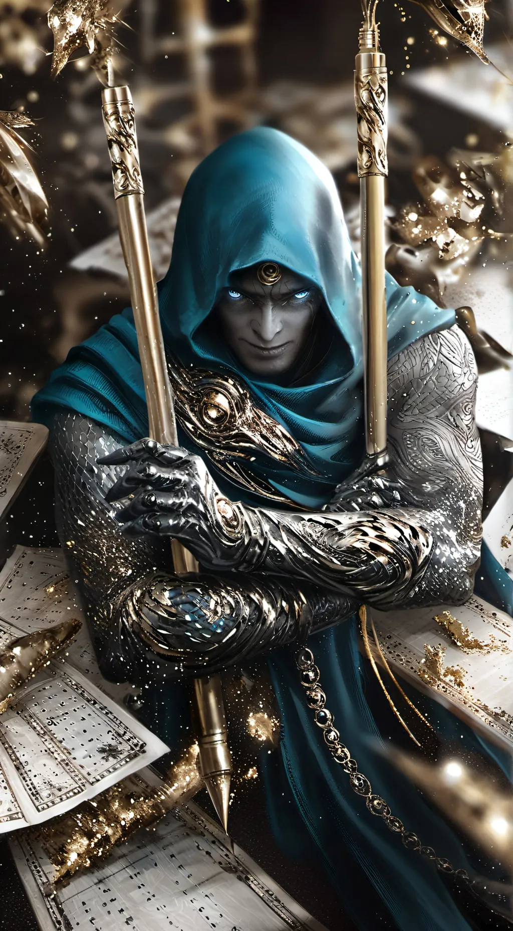 ai character: Gaze infected Bfdi background