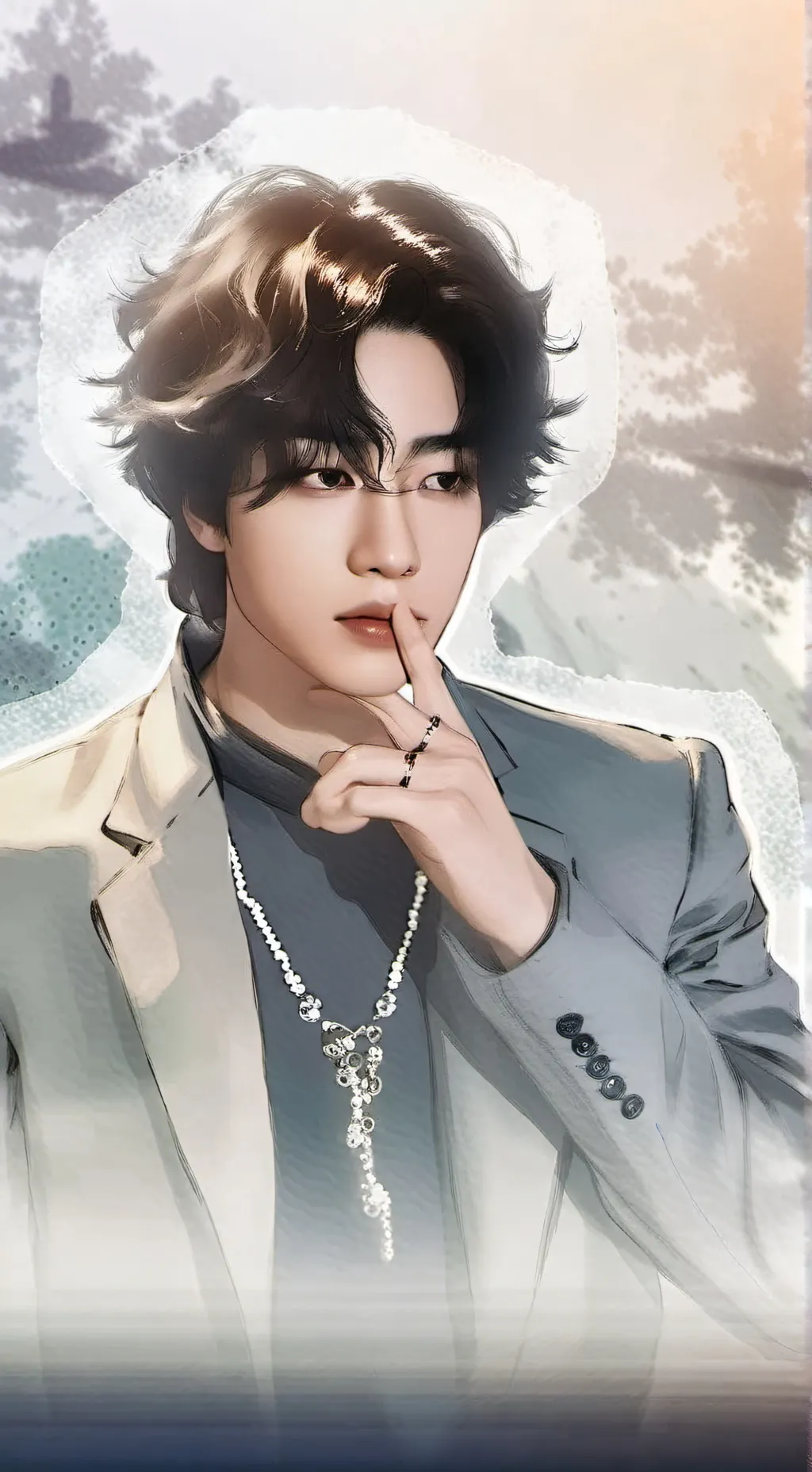 ai character: bean background