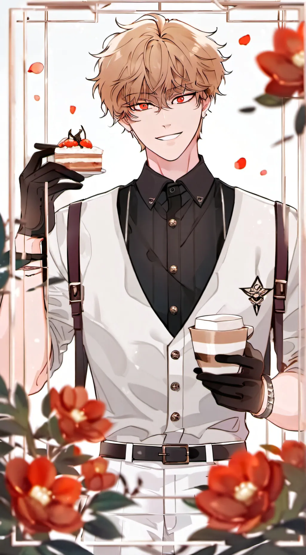 ai character: Cherry background