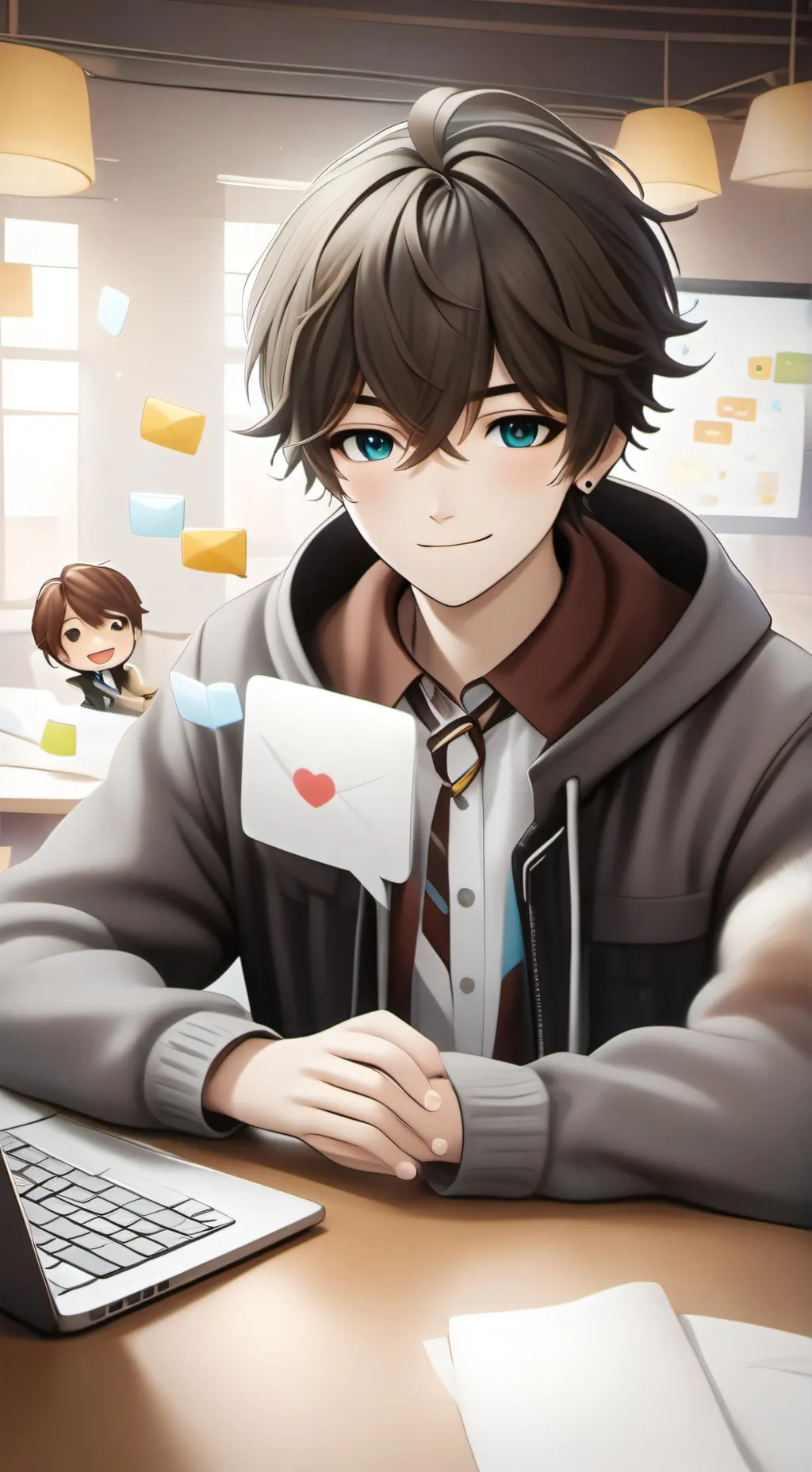 ai character: Pick me and bl background