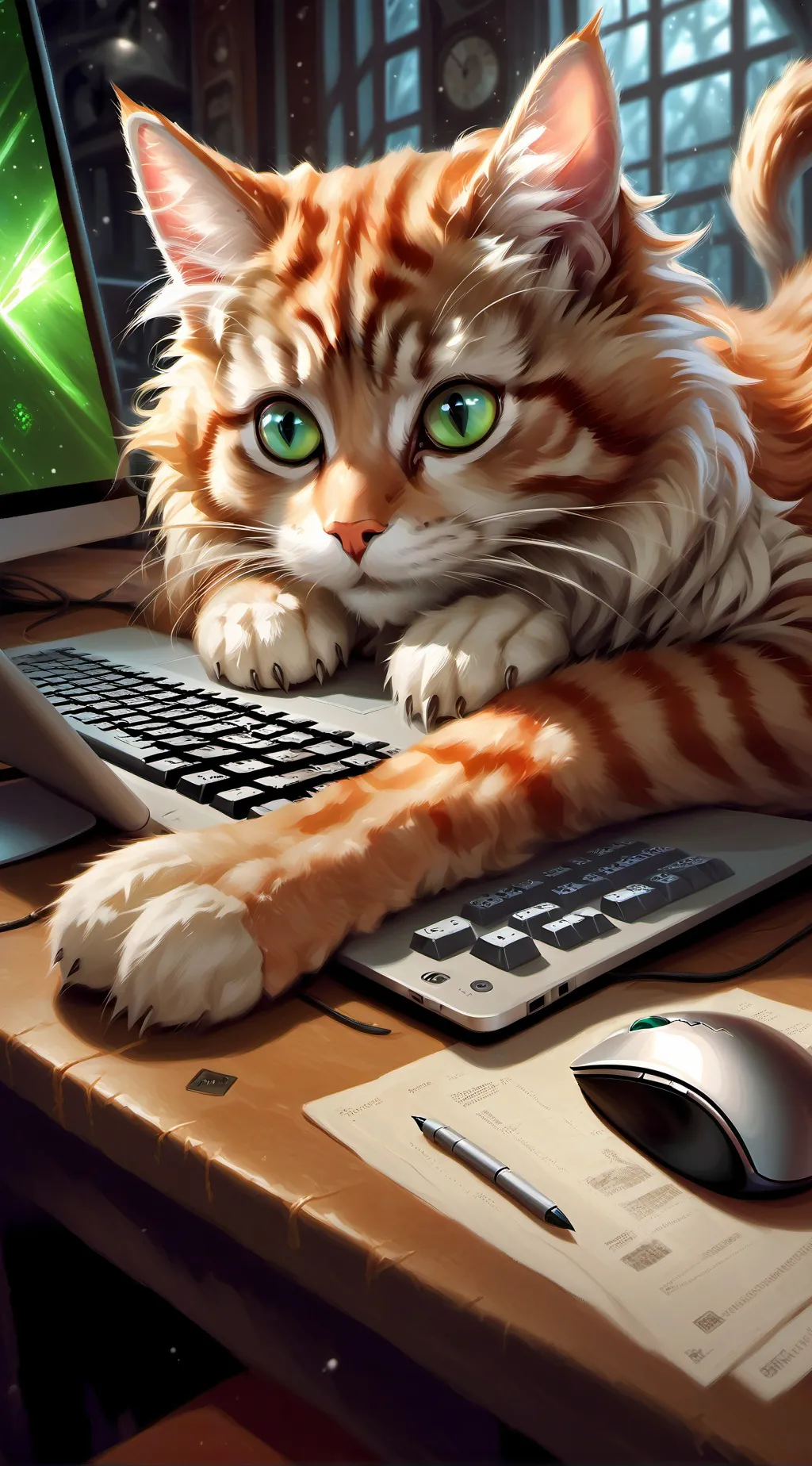 ai character: Cursor background