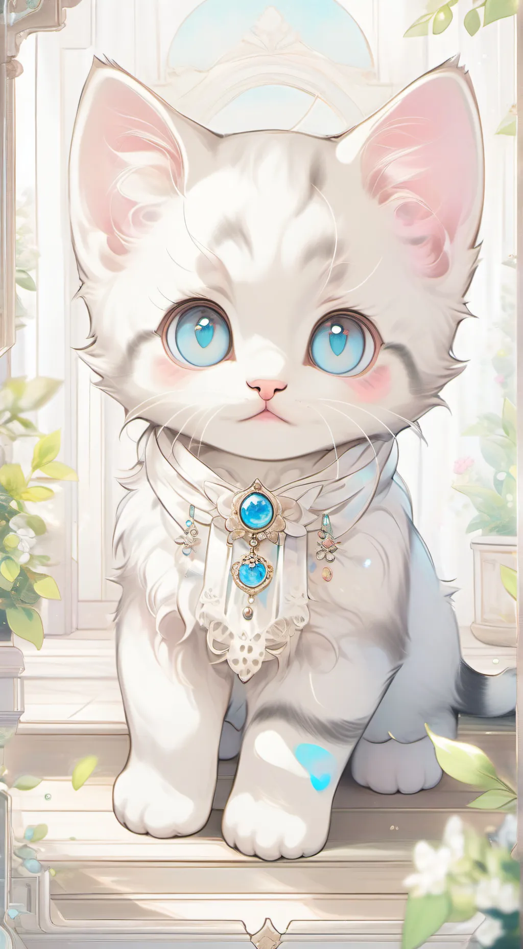 ai character: CH meet kittens!~ background