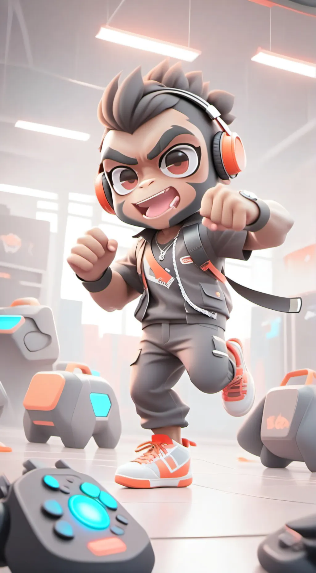 ai character: Minigame infection background