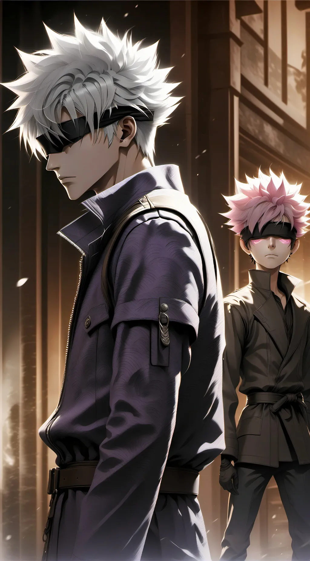 ai character: Gojo x Yuji background