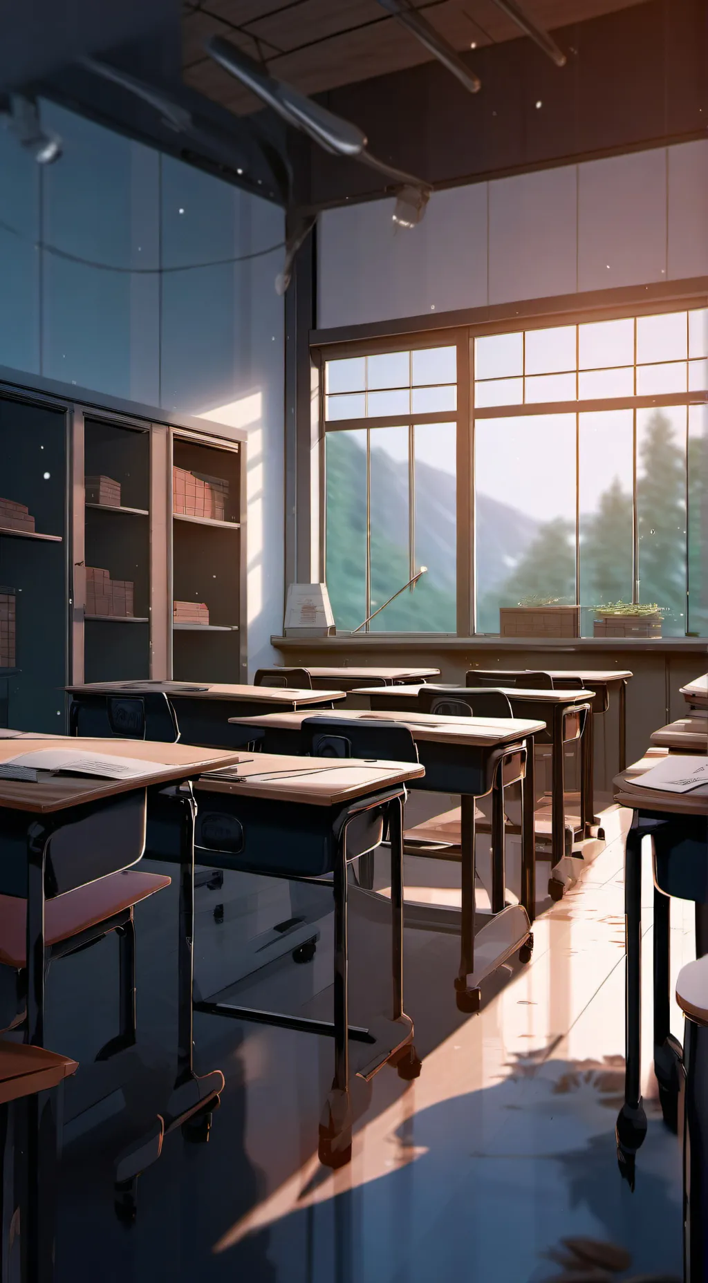 ai character: School part 1 background