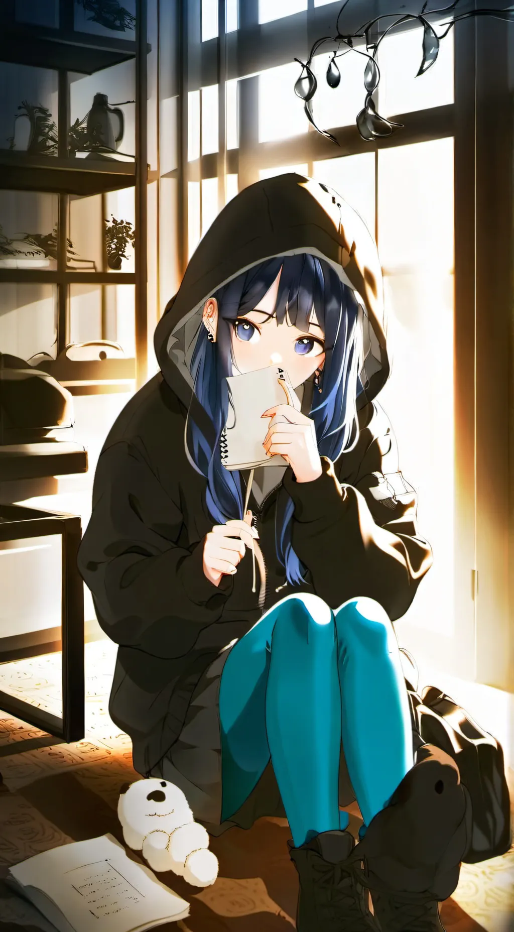 ai character: Luna background