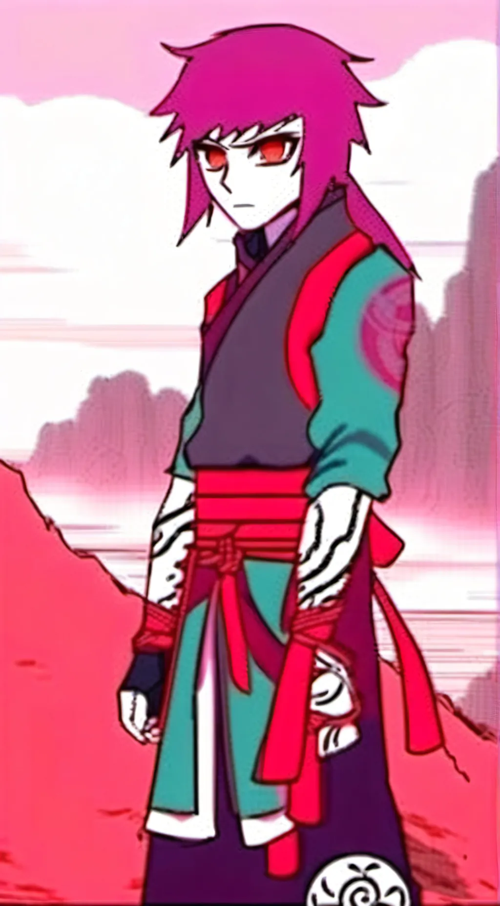 ai character: Rinnegan Sasuke background