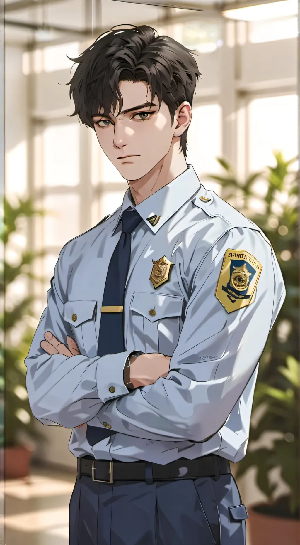 ai character: Officer John background