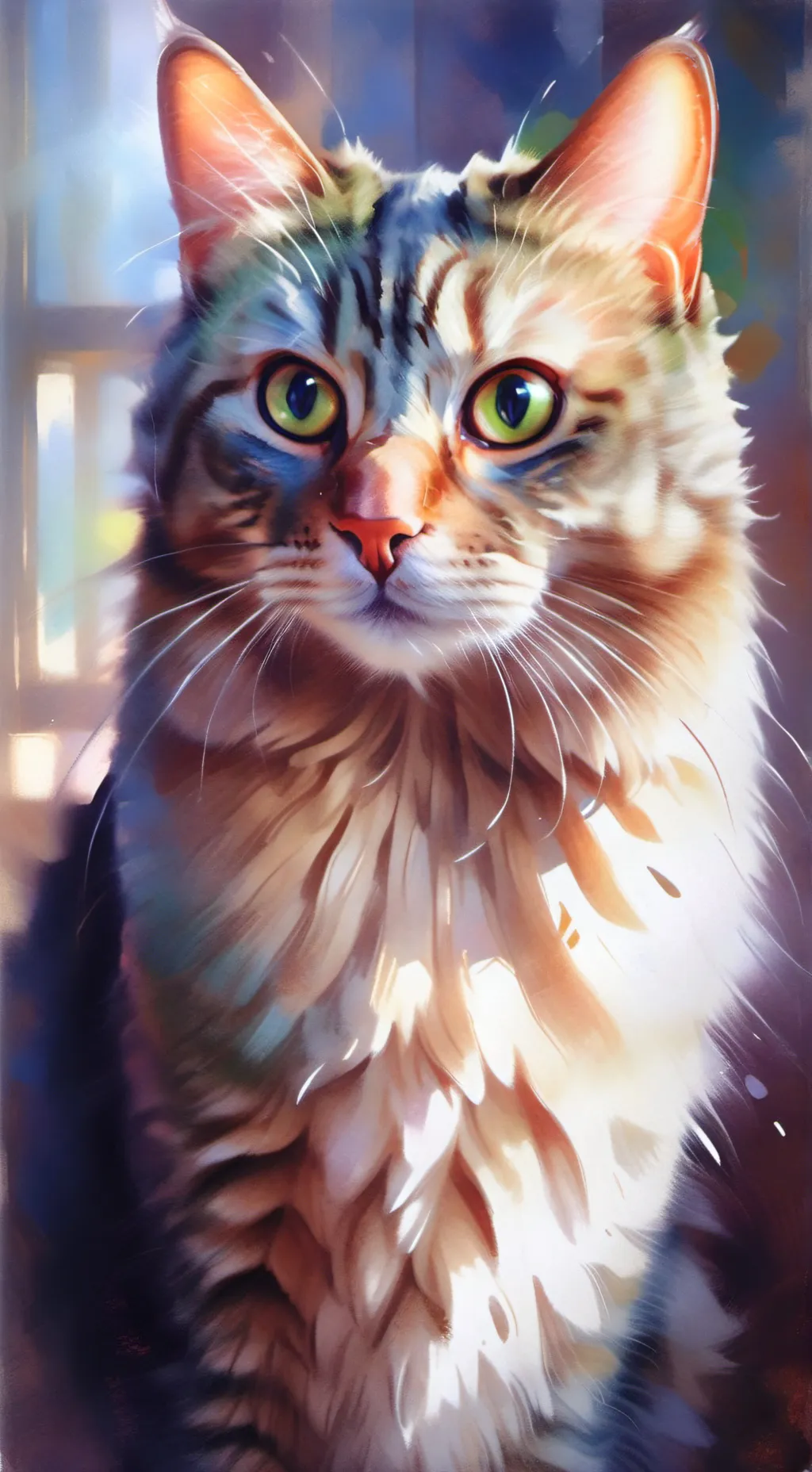 ai character:  perrrfect background