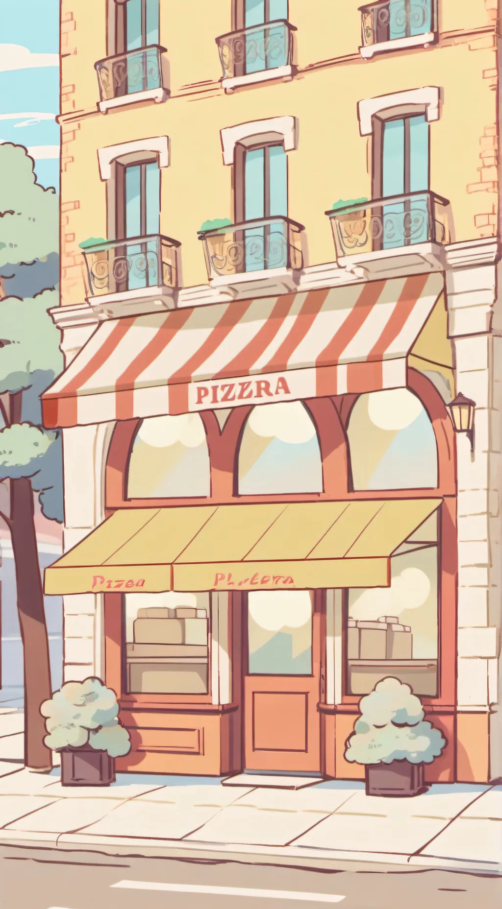 ai character: pizzeria de elliot background