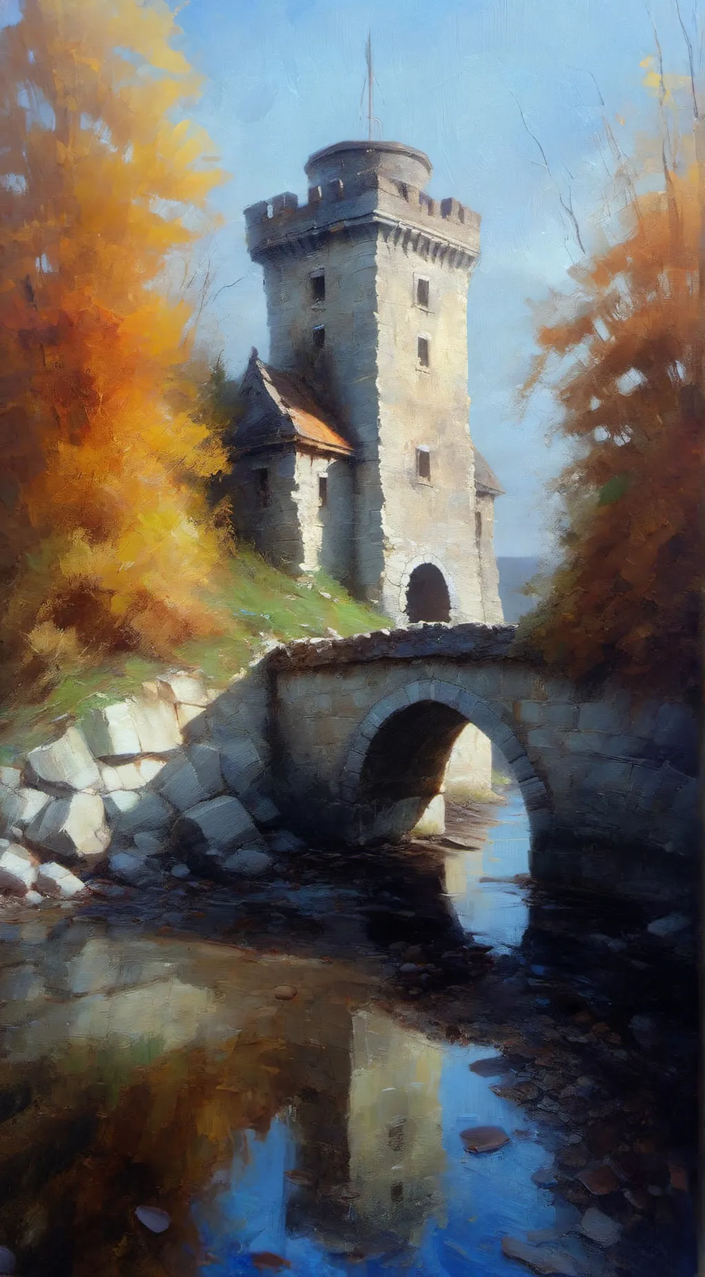 ai character: Tower… background