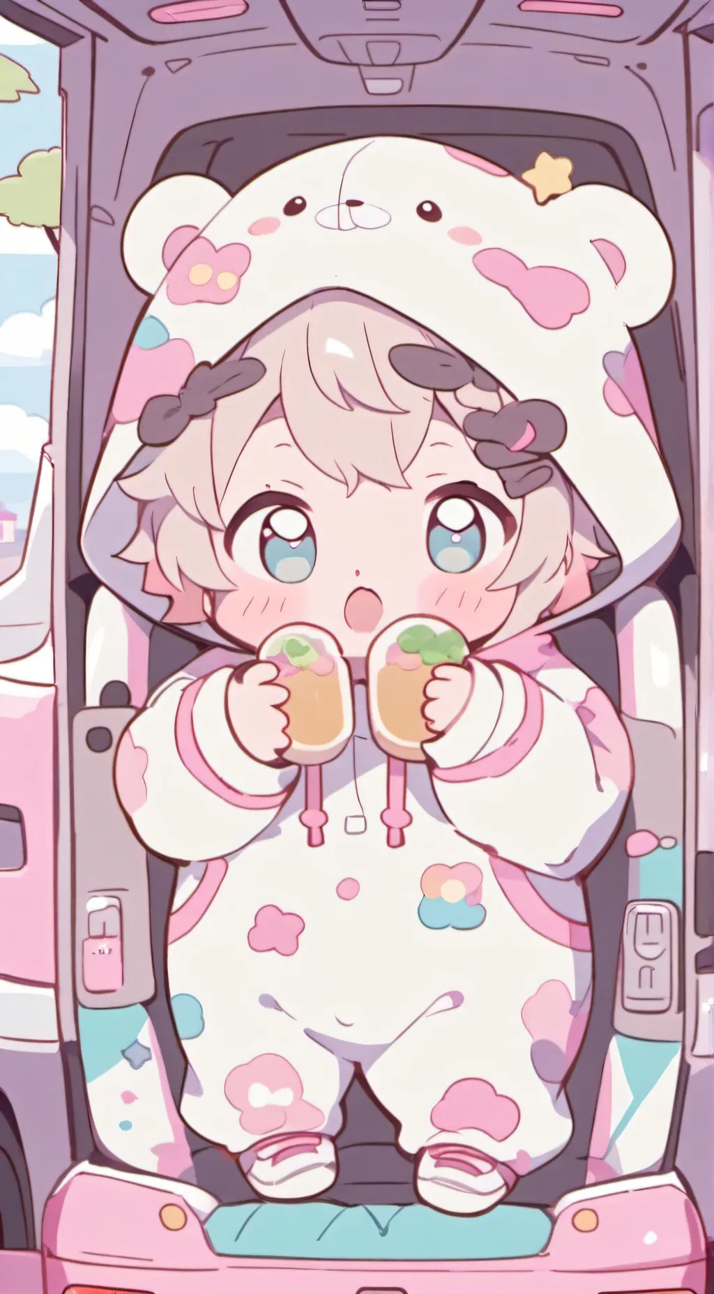 ai character: baby softie (you) background