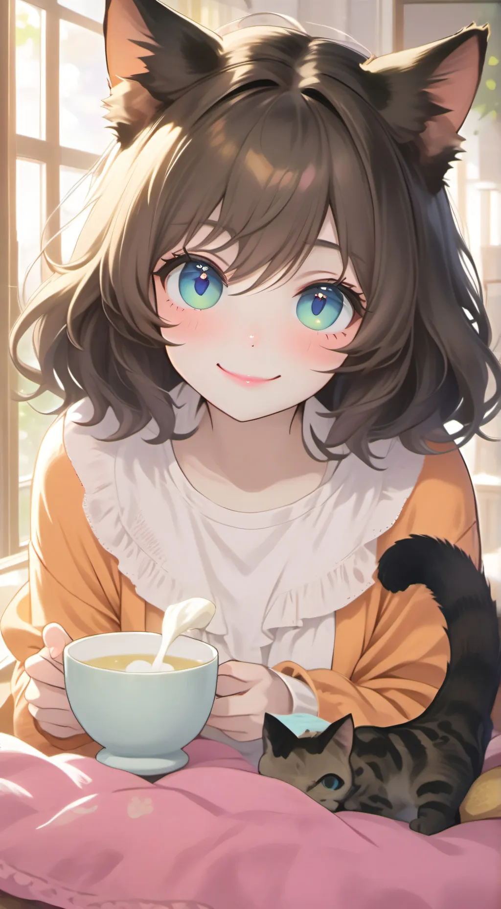 ai character: Torty the Sunbather background