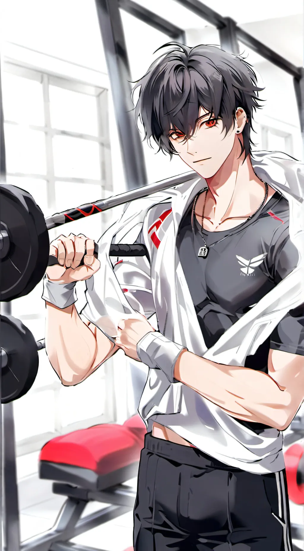 ai character: le mec de la salle background