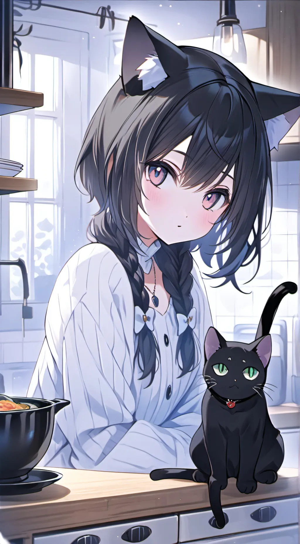 ai character: Mystic Purrsephone background