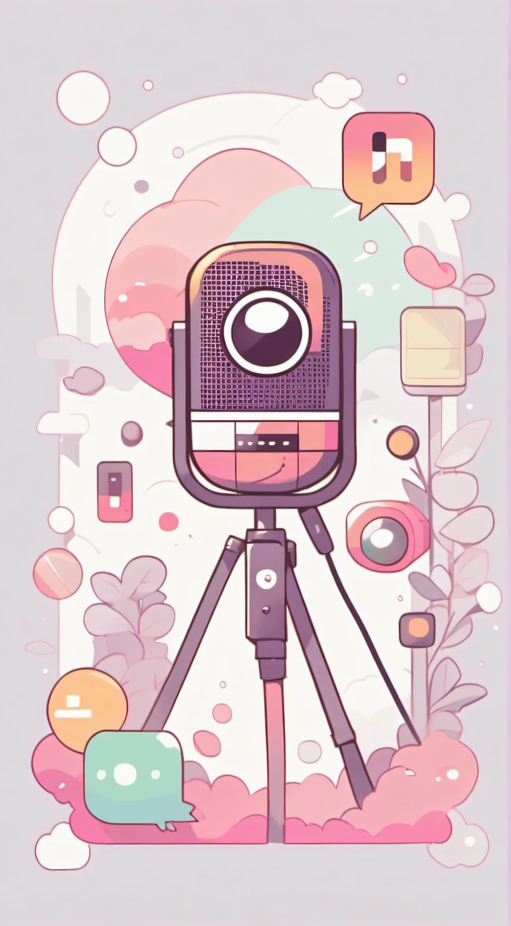 ai character: a normal talkie... background