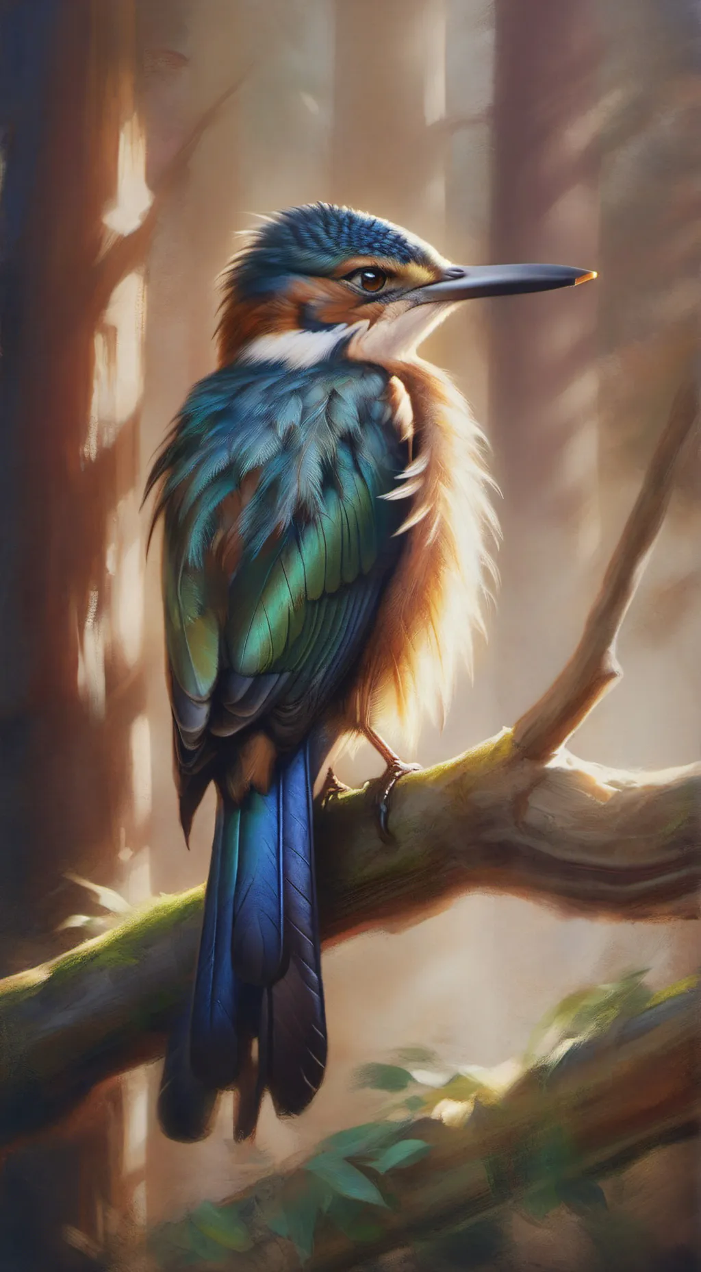 ai character: bird background
