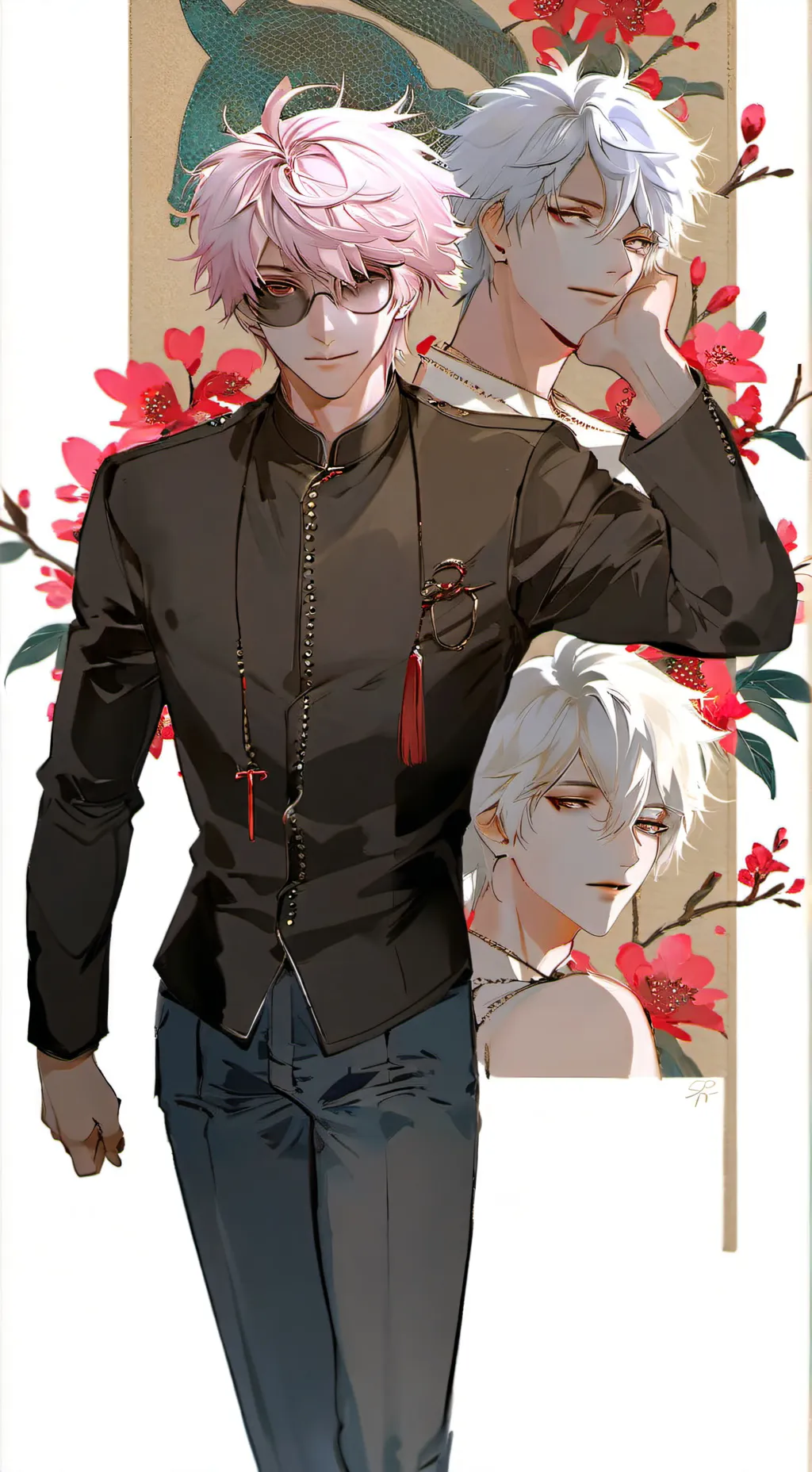 ai character: Gojo x Yuji background