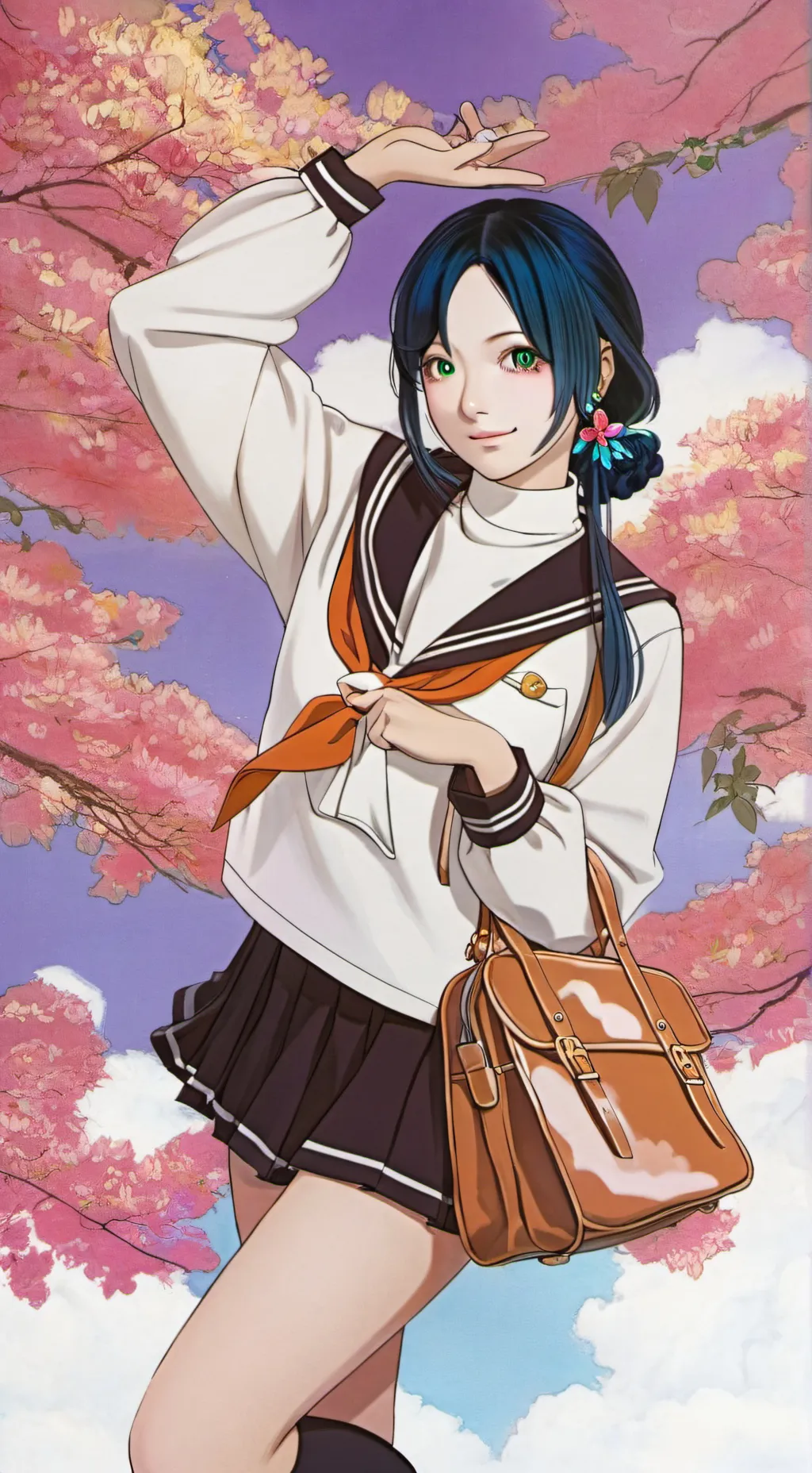 ai character: Shinobu kocho  background