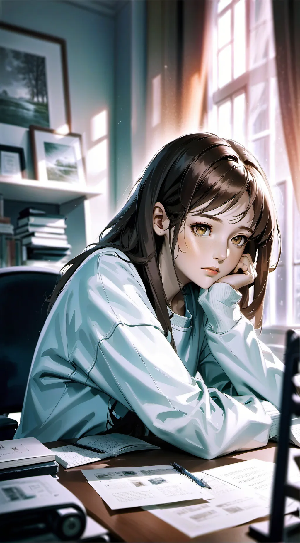 ai character: Лера background