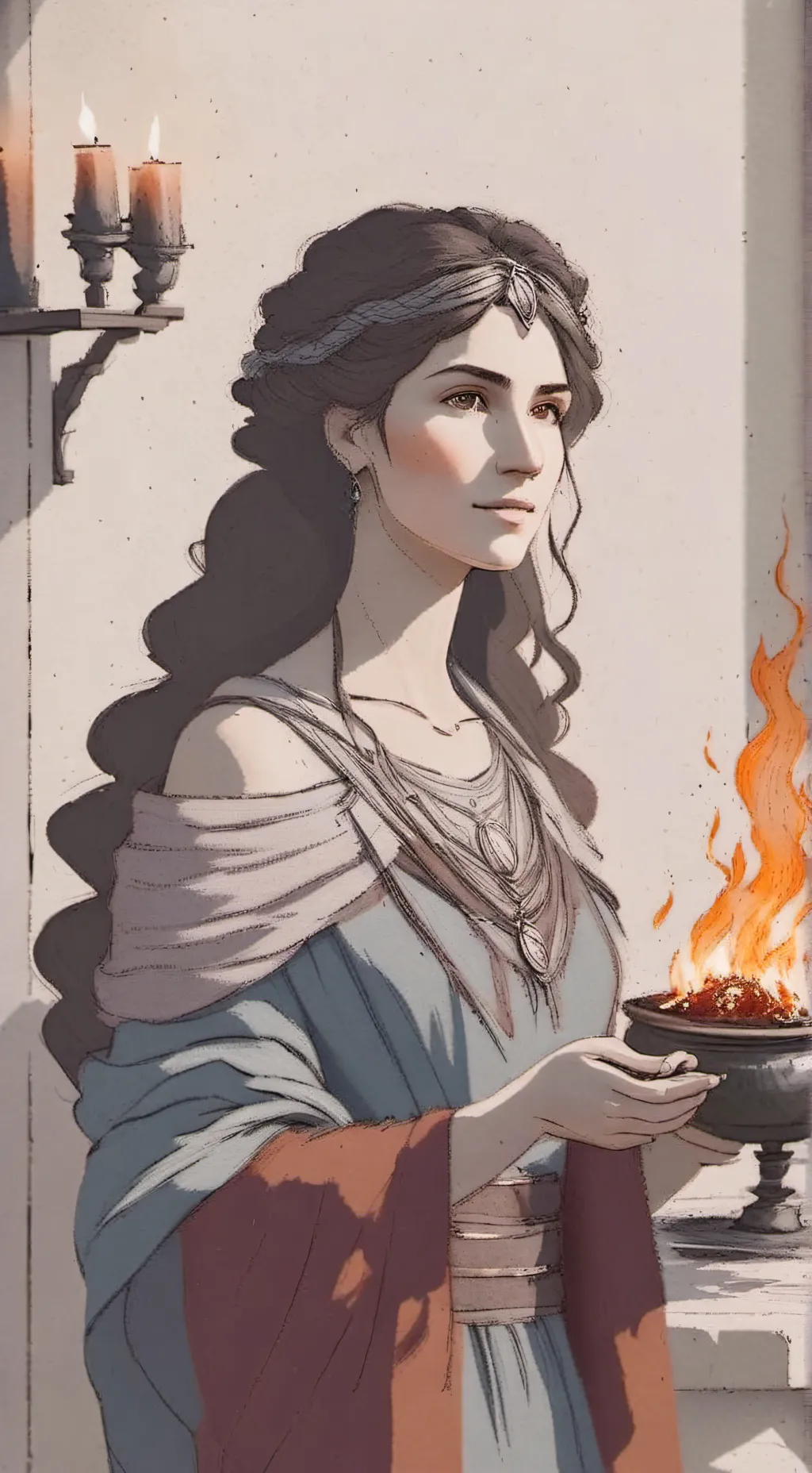 ai character: hestia background