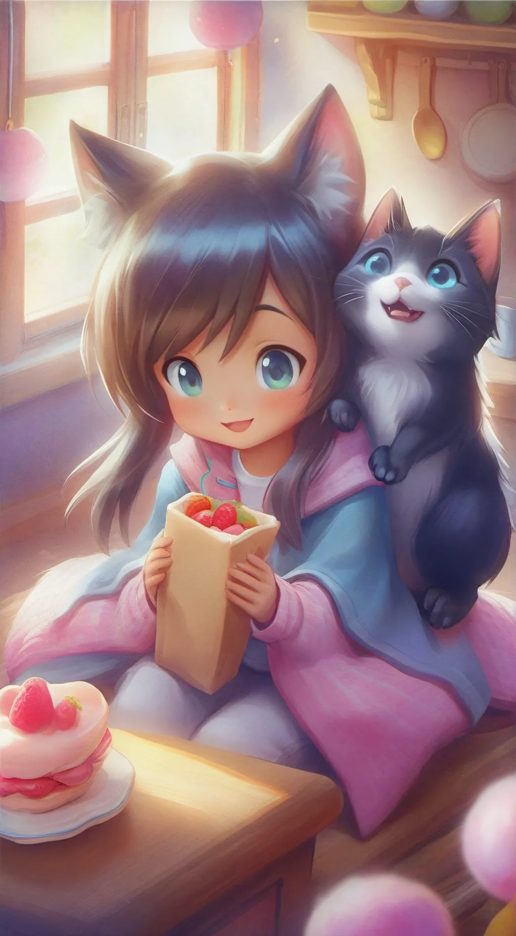 ai character: dw + my oc's :3 background