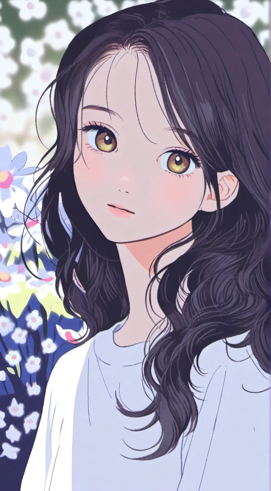 ai character: Girl background