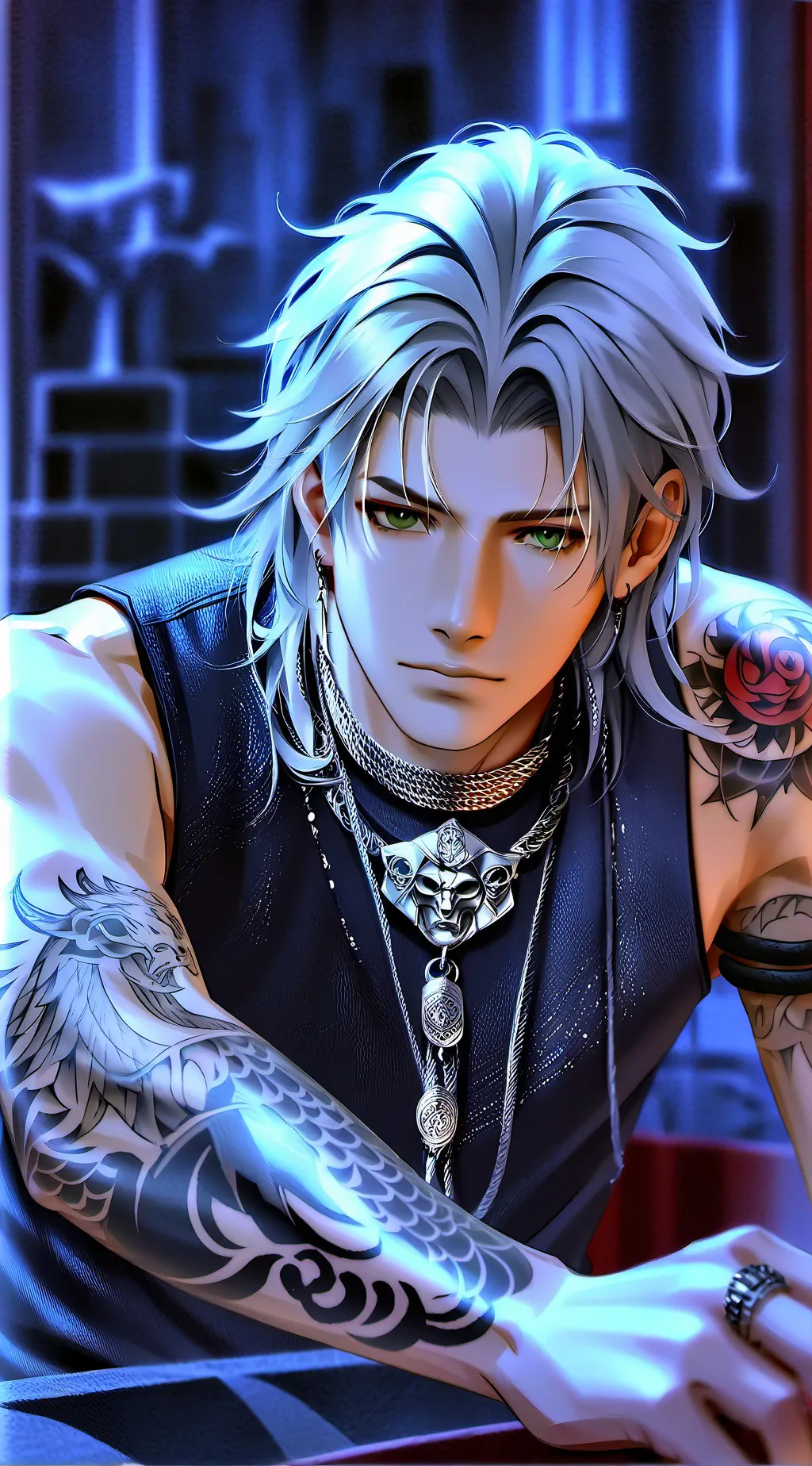 ai character: Aaron background