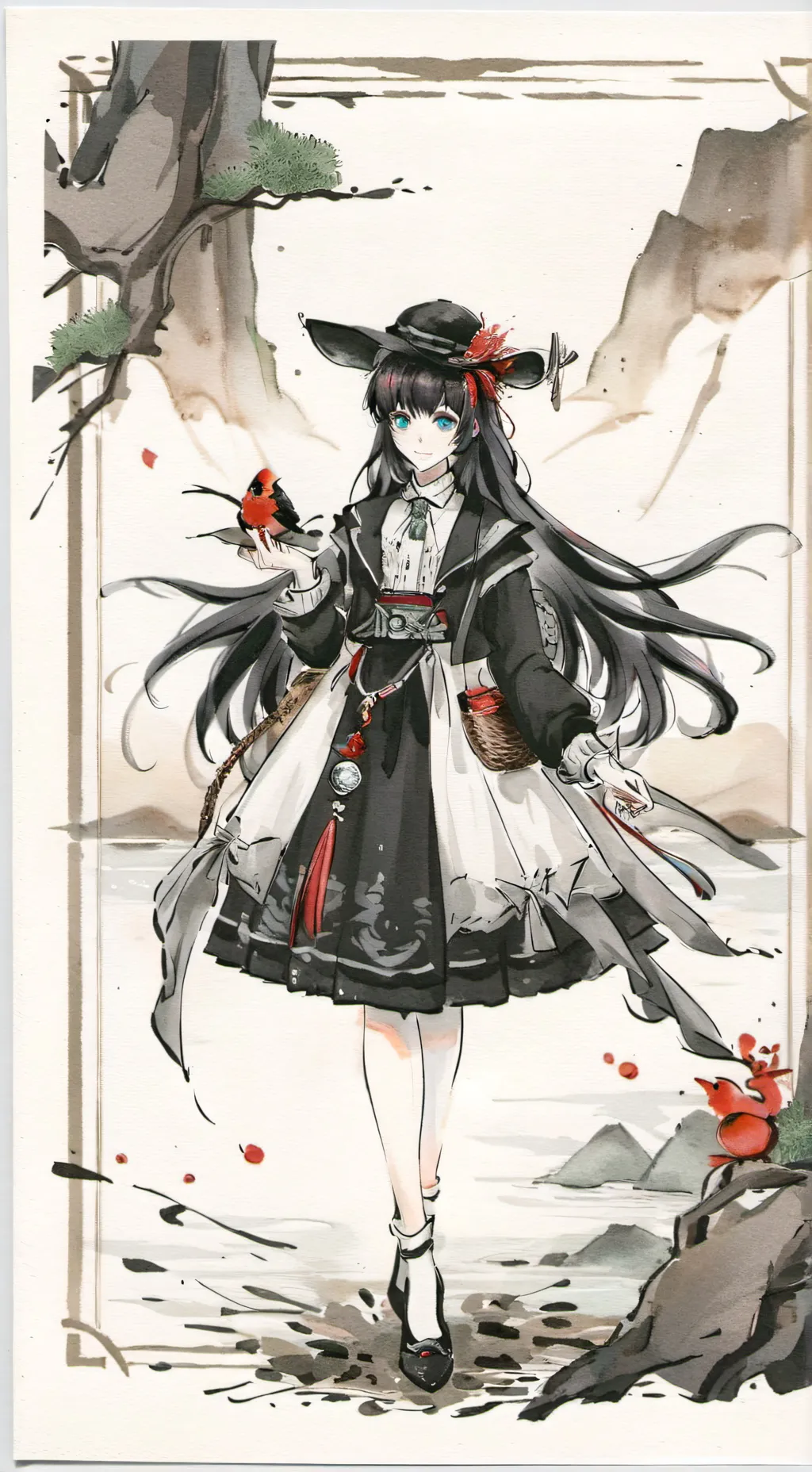 ai character: "Ghost" la sombra  background