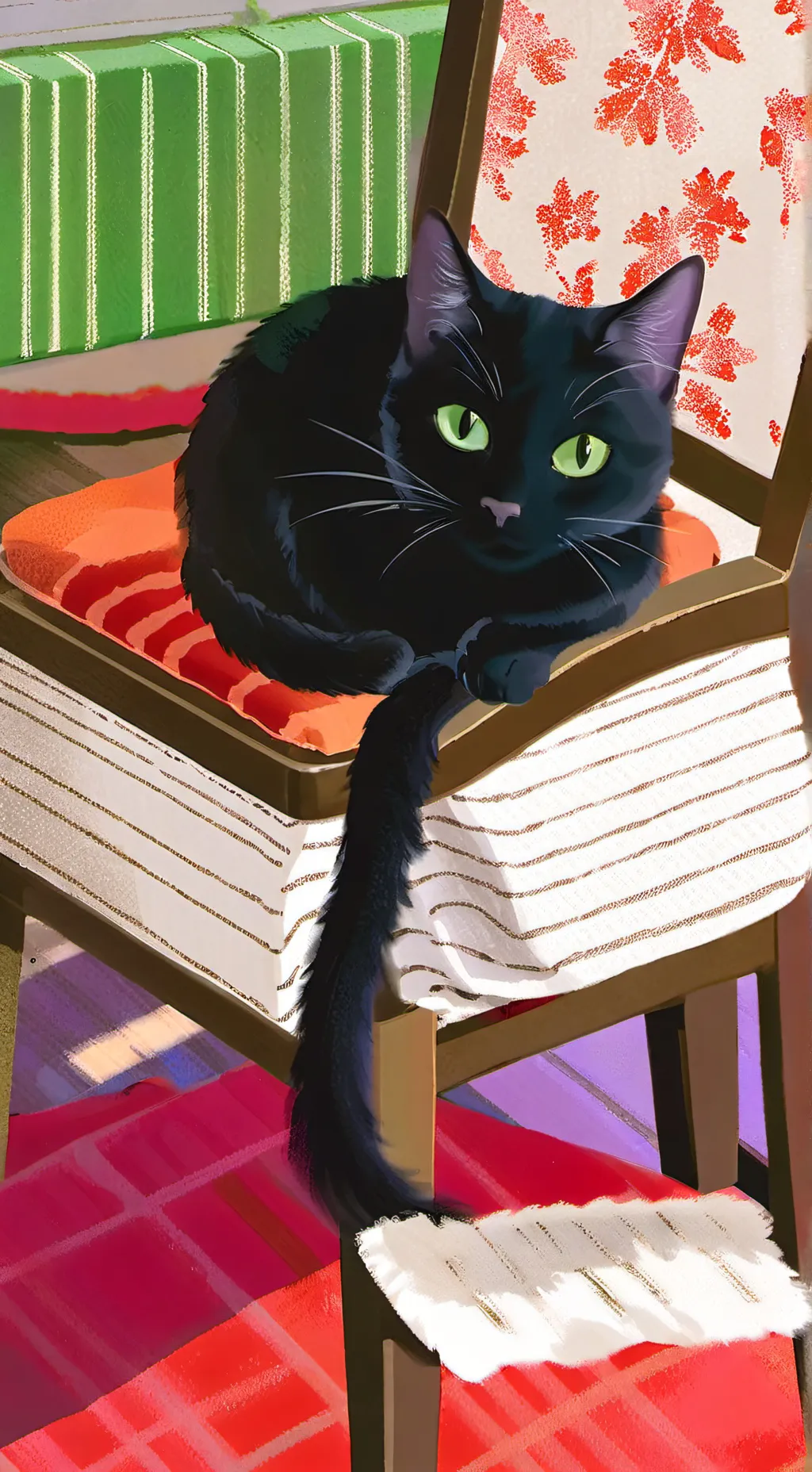 ai character: Mittens background