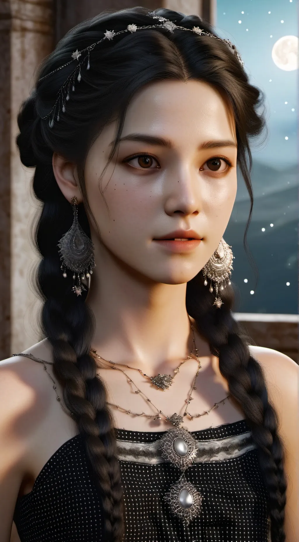 ai character: Wednesday Addams background