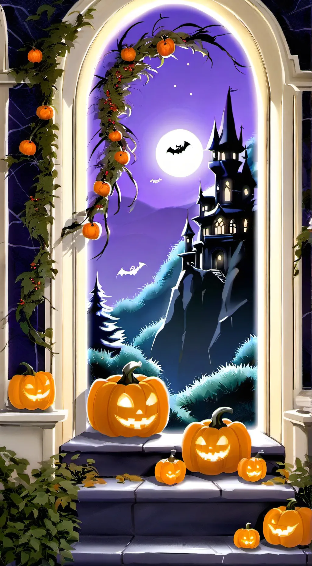 ai character: dw halloween! background