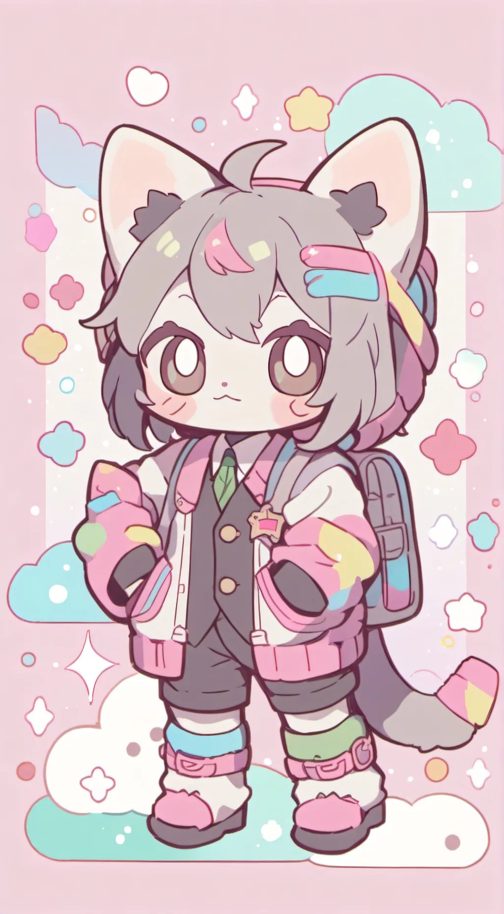 ai character: noze q ize  background