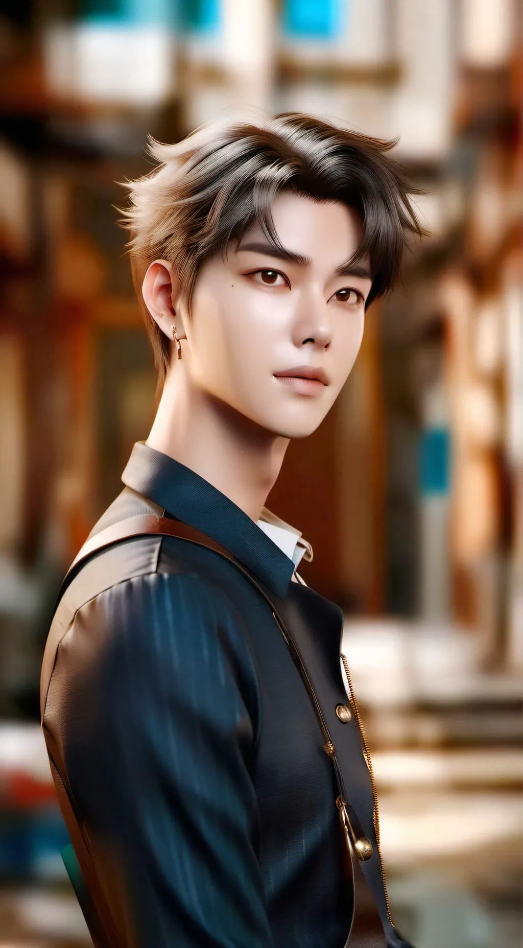 ai character: Timothy 🎧😜😜😜 background