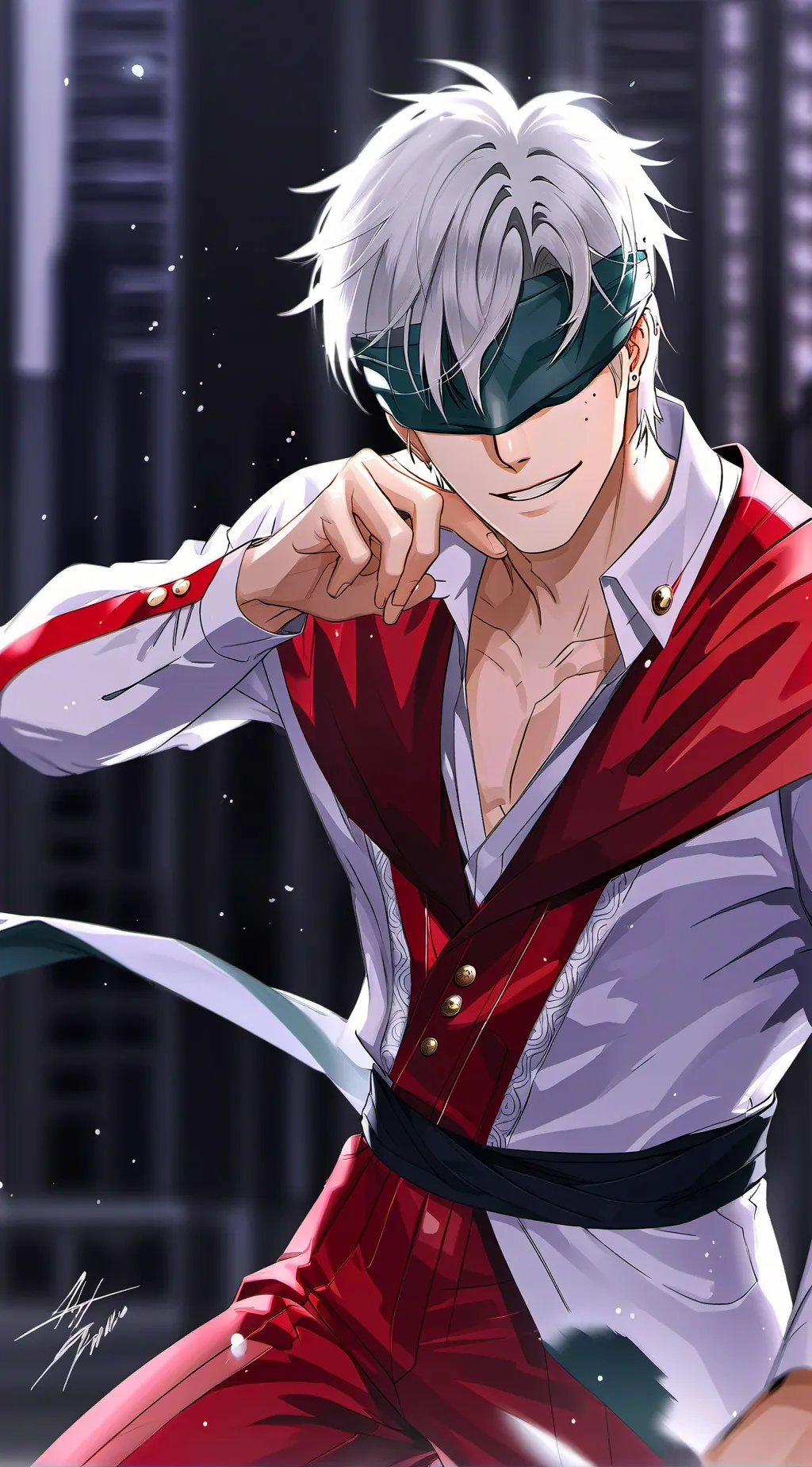 ai character: Gojo Satoru background