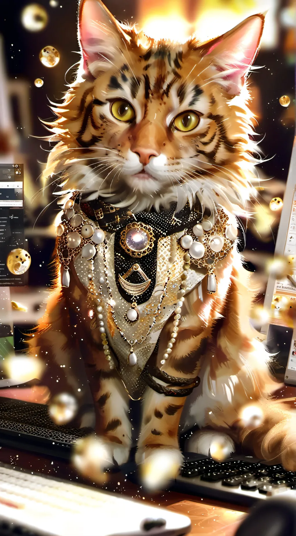 ai character: MemeMaster Amita background