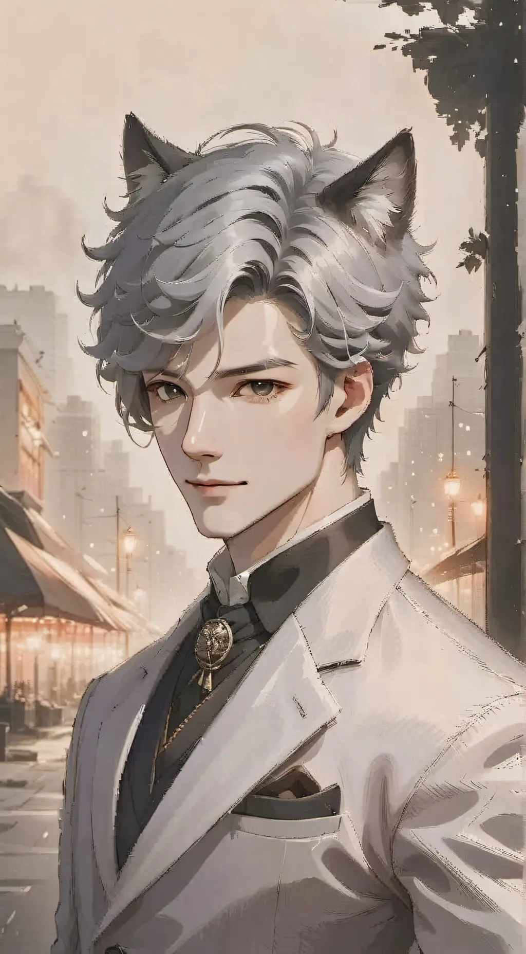 ai character: lynx background