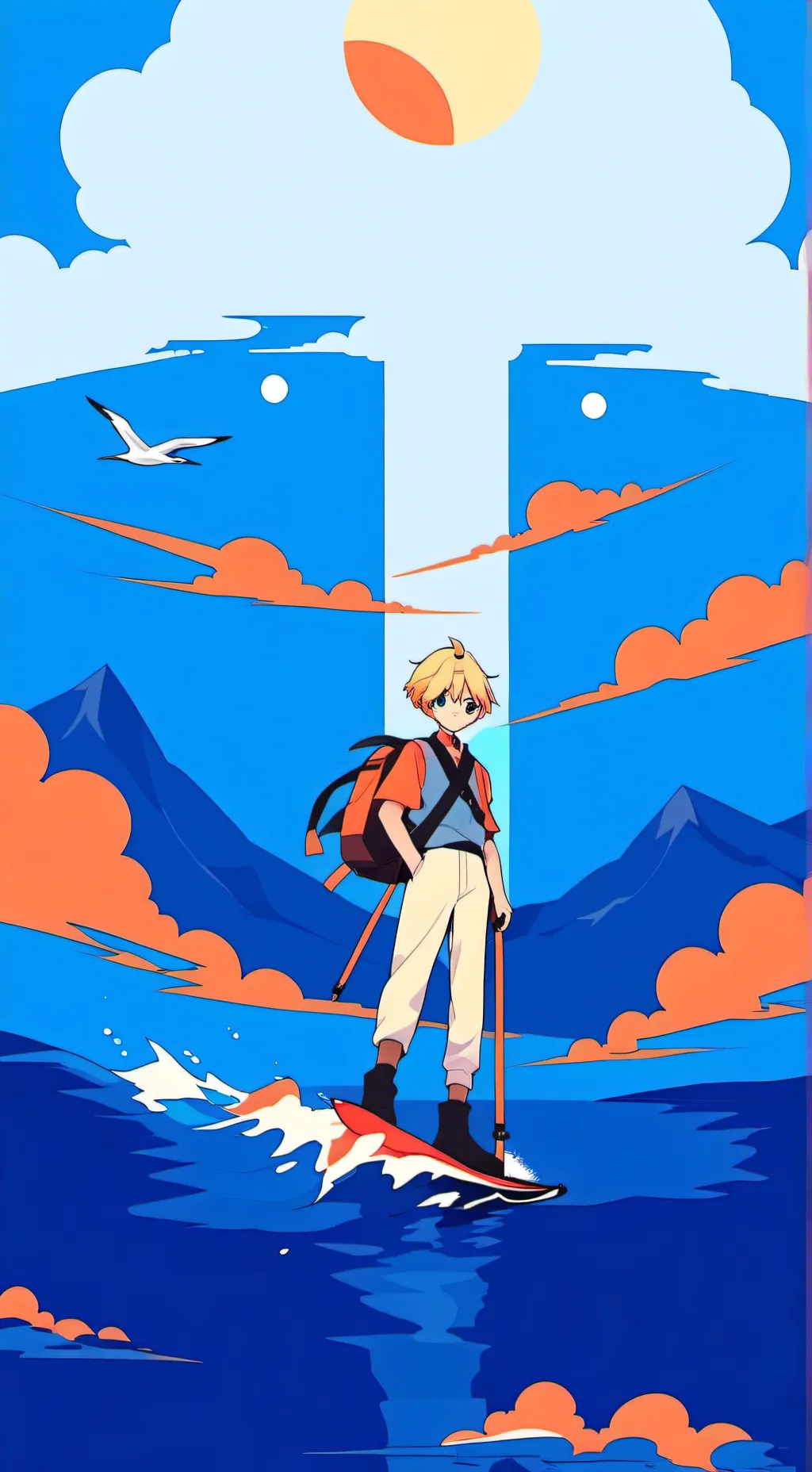 ai character: Zenitsu  background